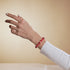 Red Santa | Silver | Firefly Glass Polka Dot Bracelet